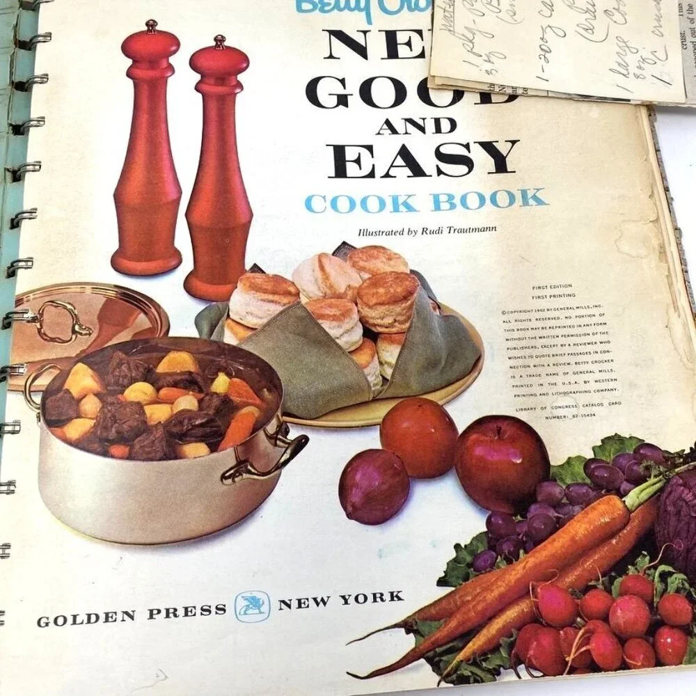 Vintage Betty Crocker Good And Easy Cookbook 1st Edition As Is